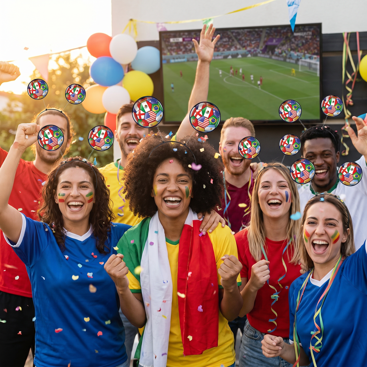Soccer Boppers Headband - International Sports Fan Accessory