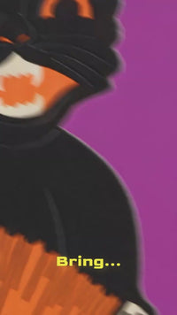 Vintage Halloween Scat Cat Band Stand-Ups (4-Pack)