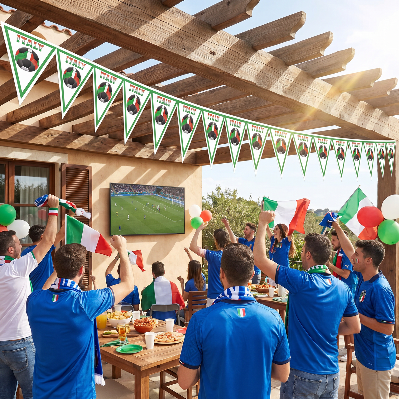 Italy Pennant Banner - All-Weather Soccer & Sports Decor