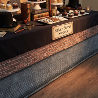 Cobblestone Street Party Border Trim