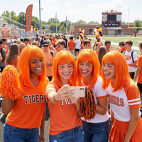 Orange Long Bob Wig - Spirit, School & Halloween Fun!