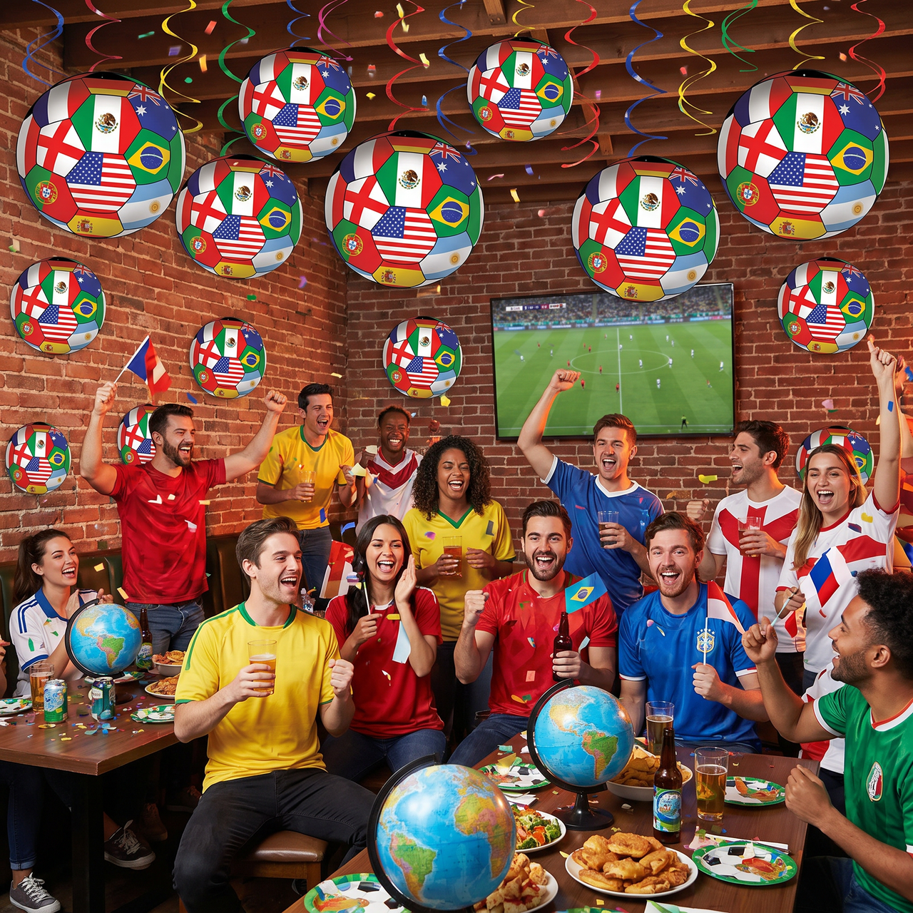 Soccer Ball Cutout - International Theme (10 inch)