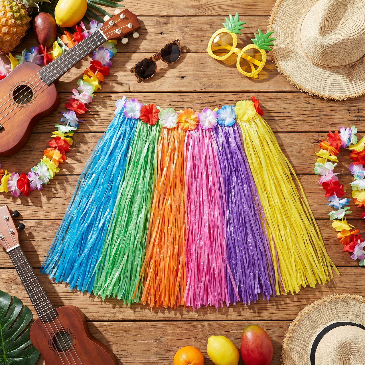 Luau Party Child Artificial Grass Hula Skirts
