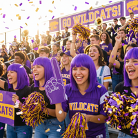 Purple Long Bob Wig - Spirit, School, & Halloween Fun