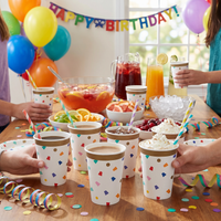 Birthday Confetti Hot/Cold Paper Cups 9oz. (96 per Case)