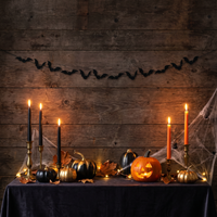 Bats Shaped Banner with Black Twine (12 per Case)