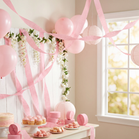Classic Pink Crepe Streamer 81 ft (12 per Case)
