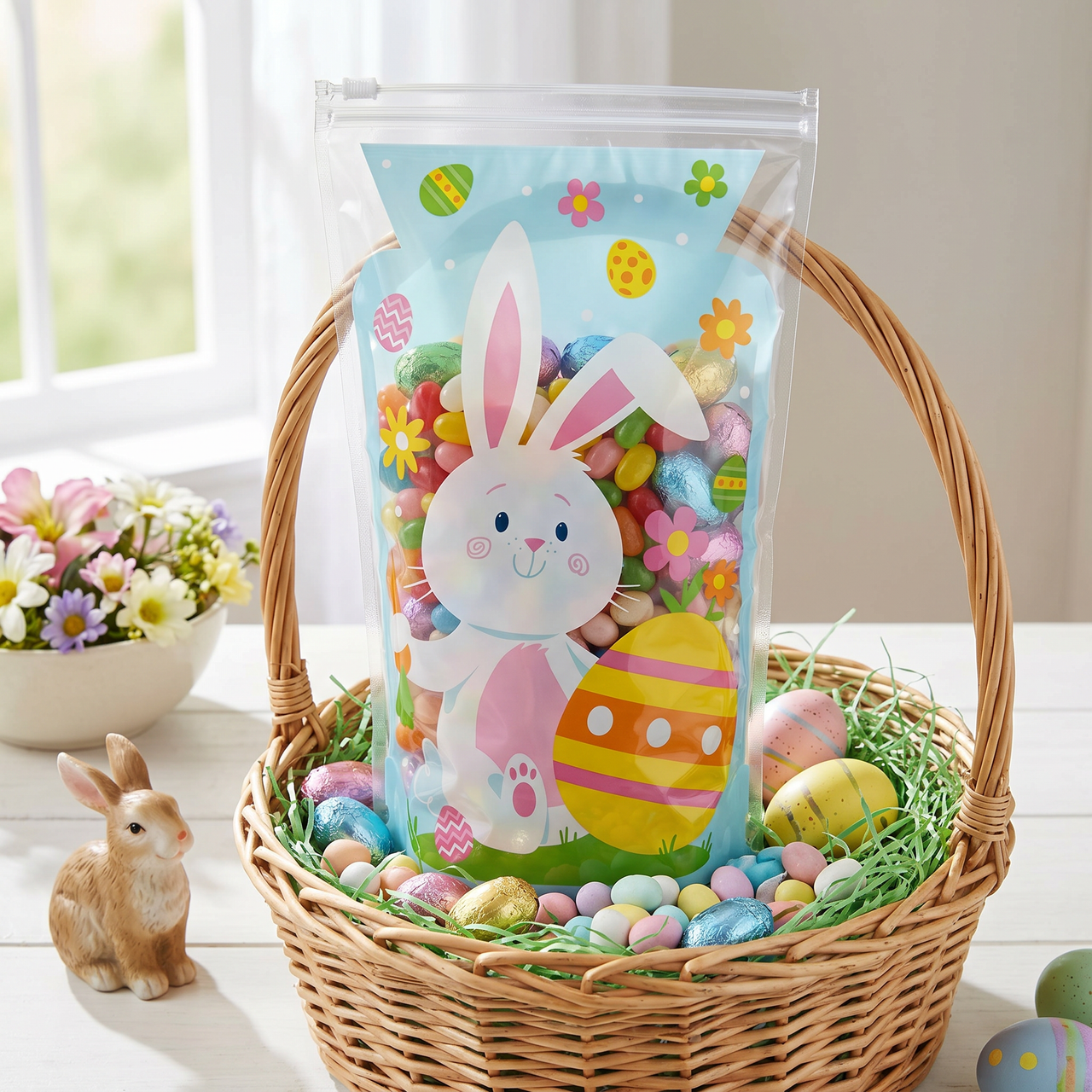 Easter Characters Cello Bag with Zipper (Case of 144)