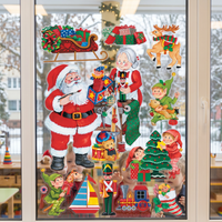 Christmas Santa's Workshop Clings