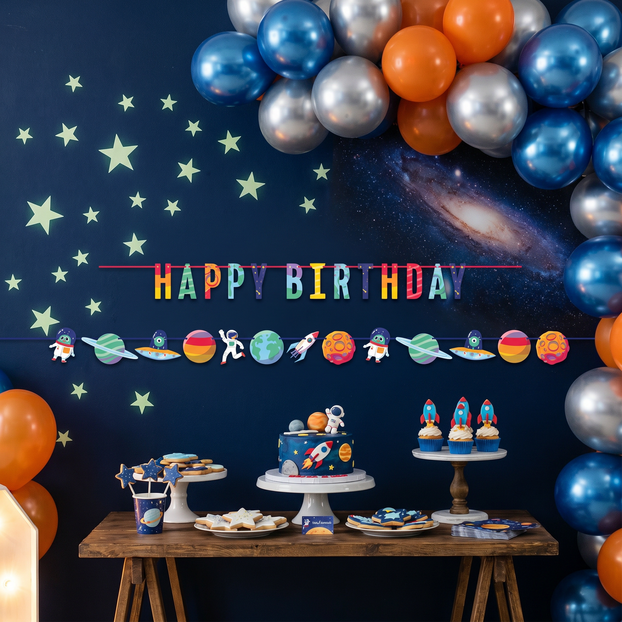 Space Adventures Shaped Ribbon Banner (24 per Case)