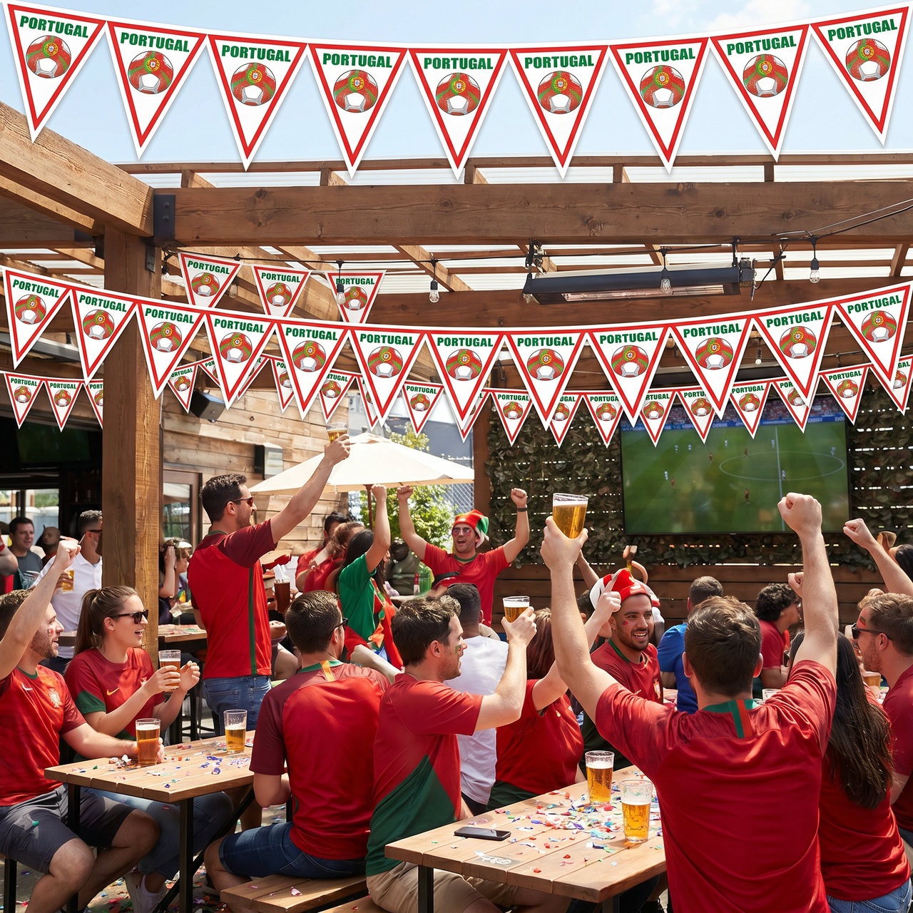 Portugal Pennant Banner - All-Weather Soccer & Sports Decor