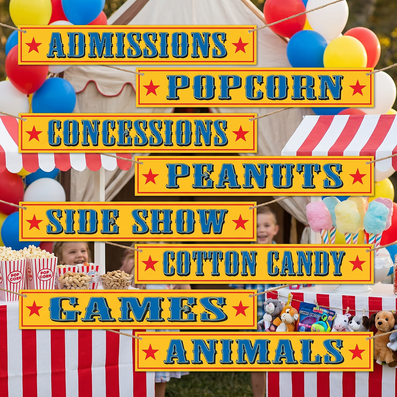 Circus Sign Cutouts