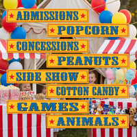 Circus Sign Cutouts