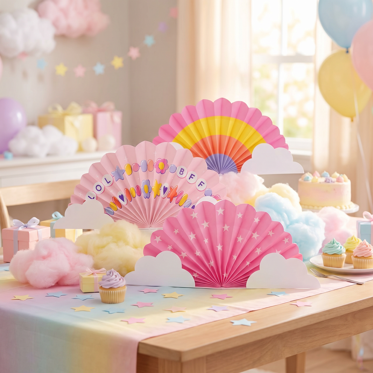Sweet Dreams Centerpiece Fans (36 per Case)