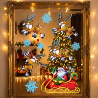 Christmas Santa & Sleigh Clings