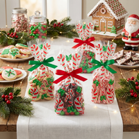 Christmas Candy Cane & Holly Cello Bags