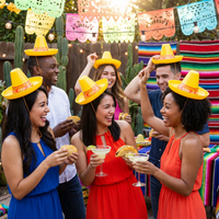 Fiesta Miniature Yellow Plastic Sombrero