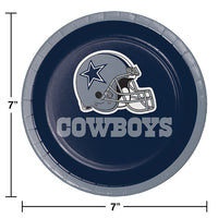 96/Case Bulk Dallas Cowboys Dessert Plates