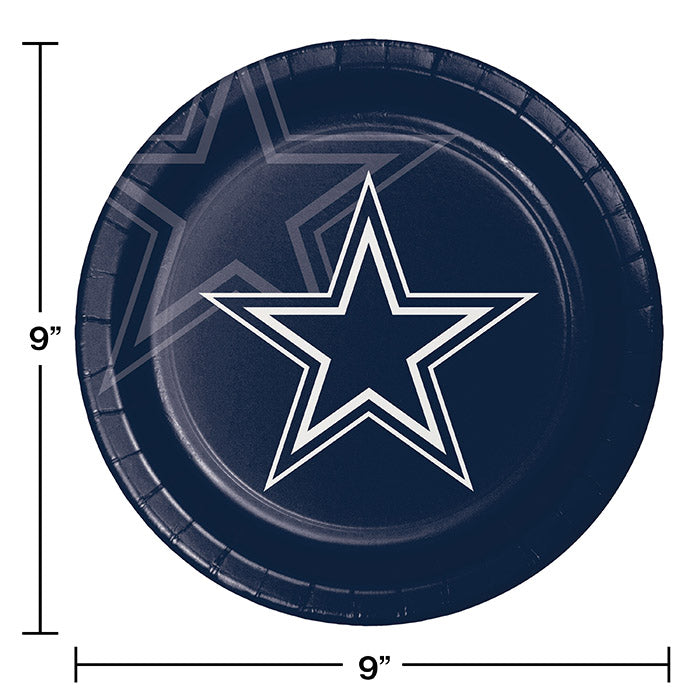 96/Case Bulk Dallas Cowboys Dinner Plates