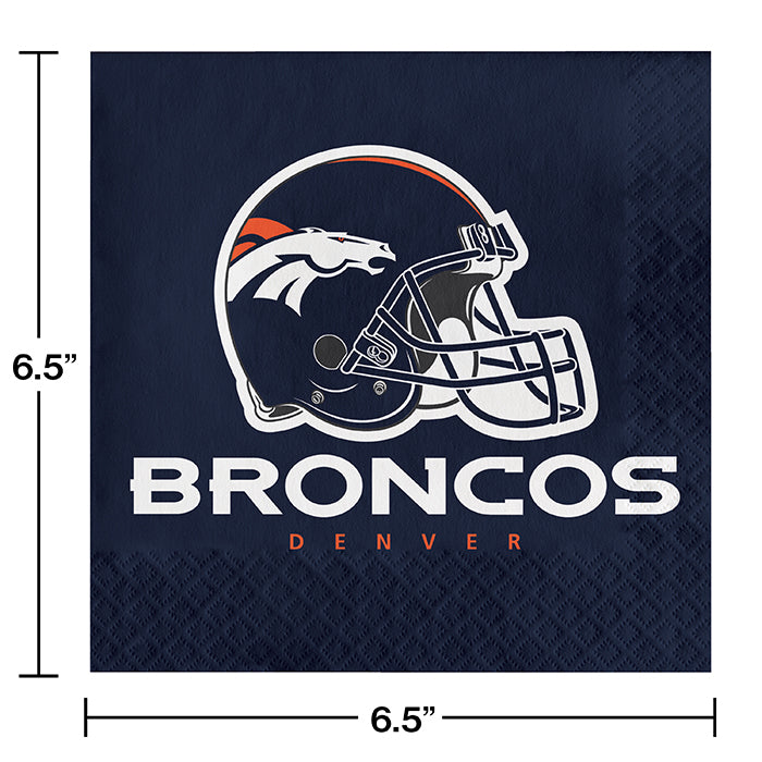 192/Case Bulk Denver Broncos Luncheon Napkins
