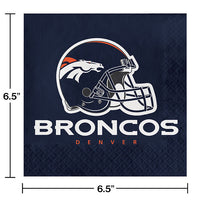 192/Case Bulk Denver Broncos Luncheon Napkins