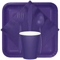 288ct Bulk Purple Assorted Plastic Cutlery
