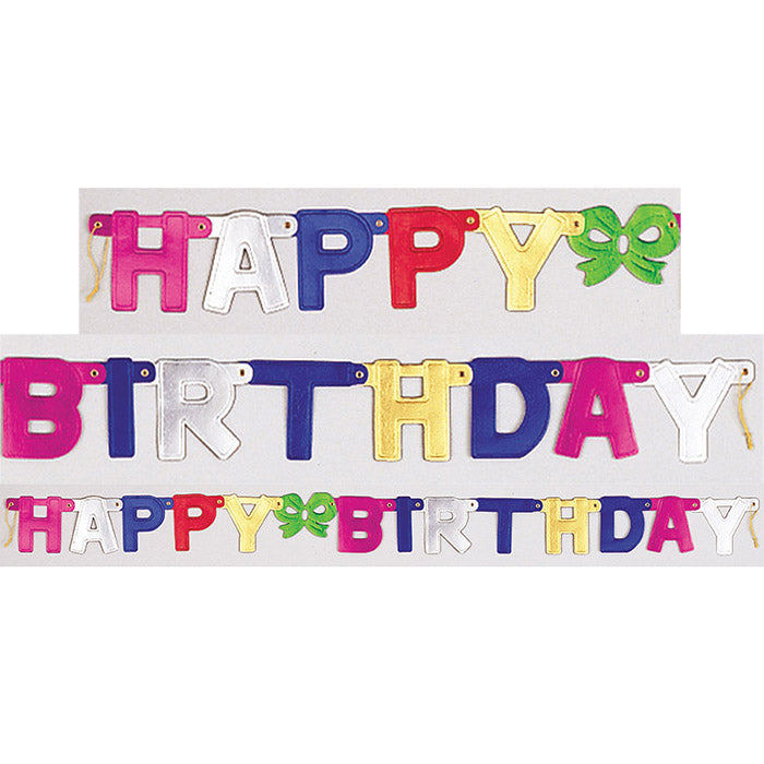 12 pc Bulk Happy Birthday Party Banners - Birthday Party Supplies by Creative Converting