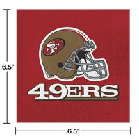 192/Case Bulk San Francisco 49ers Luncheon Napkins
