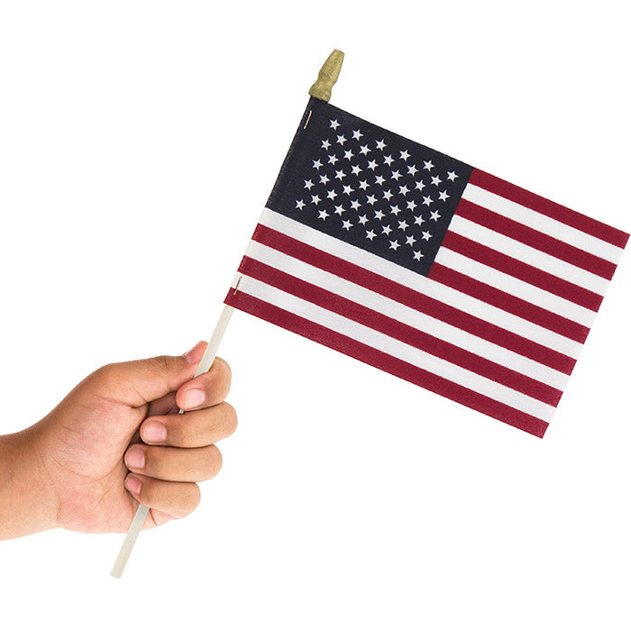 36ct Bulk Small Cloth American Flags