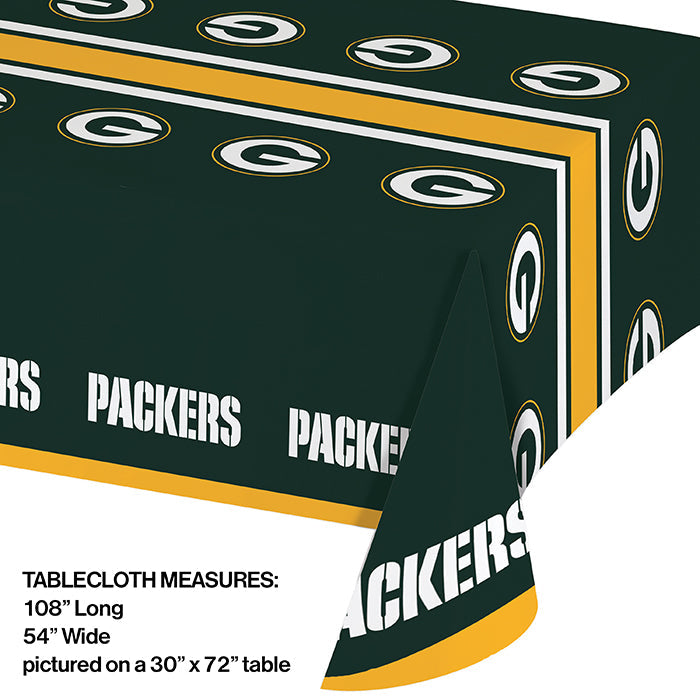12ct Bulk Green Bay Packers Table Covers