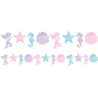 6 pc Bulk Iridescent Mermaid Party Banners - Birthday Party Supplies by Creative Converting