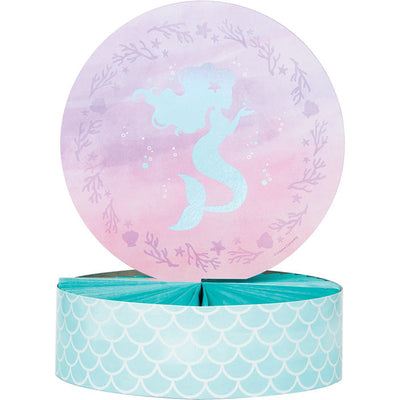 6 pc Bulk Iridescent Mermaid Party Centerpieces - Birthday Party Supplies by Creative Converting