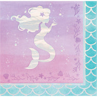 192 pc Bulk Iridescent Mermaid Party Luncheon Napkins - Birthday Party Supplies by Creative Converting