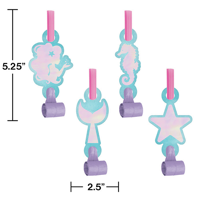 48ct Bulk Iridescent Mermaid Party Party Blowers