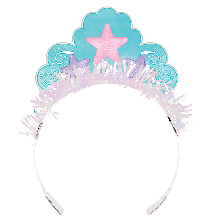 48 pc Bulk Iridescent Mermaid Party Tiaras - Birthday Party Supplies by Creative Converting