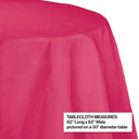 12ct Bulk Hot Magenta Round Paper Table Covers