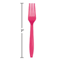 288ct Bulk Hot Magenta Plastic Forks