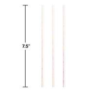 144ct Bulk Iridescent Party Paper Straws