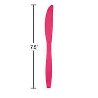 288ct Bulk Hot Magenta Plastic Knives