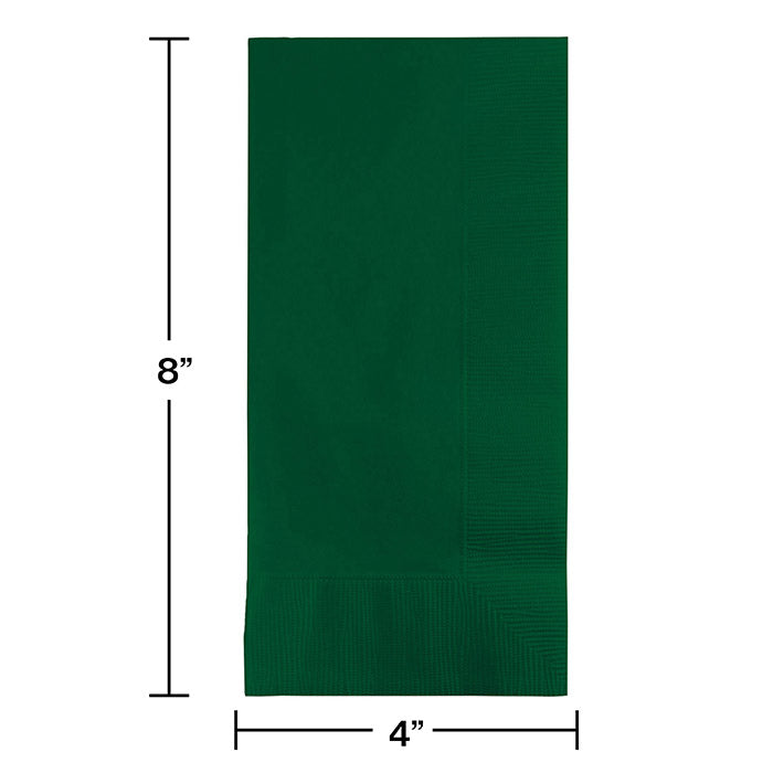 600ct Bulk Hunter Green 2 Ply Dinner Napkins