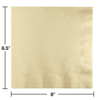 250ct Bulk Ivory Dinner Napkins 3 Ply