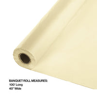 100 ft by 40 inch Ivory Banquet Table Roll