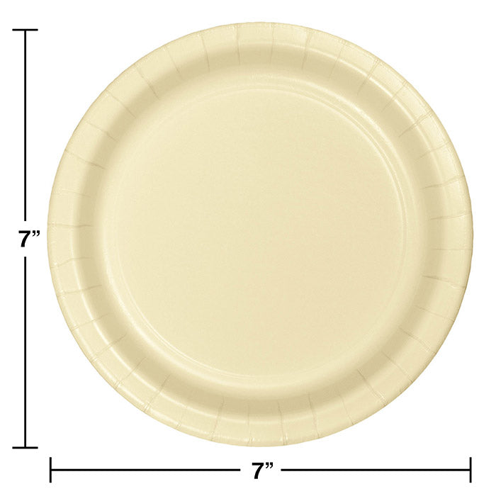 240ct Bulk Ivory Dessert Plates