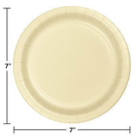 240ct Bulk Ivory Dessert Plates