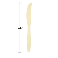 288ct Bulk Ivory Plastic Knives