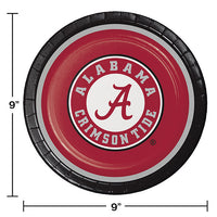 96ct Bulk University of Alabama Dinner Plates