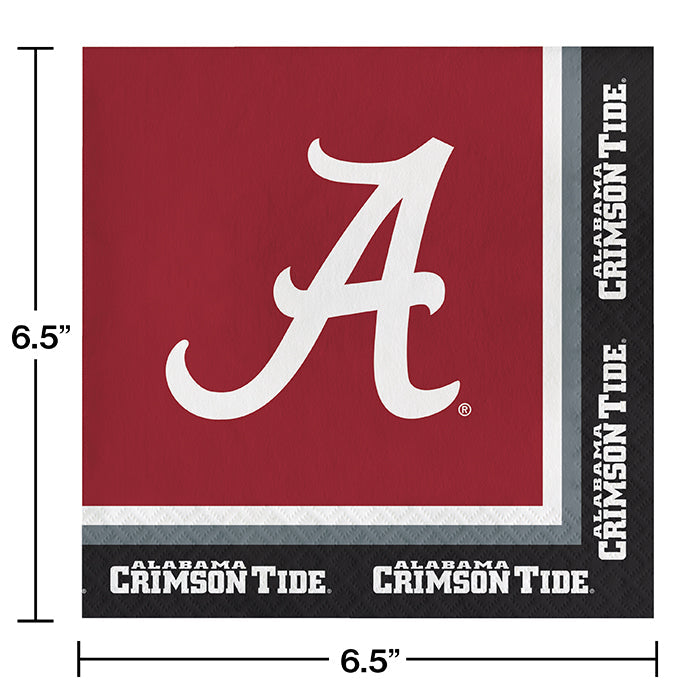 240ct Bulk University of Alabama Luncheon Napkins