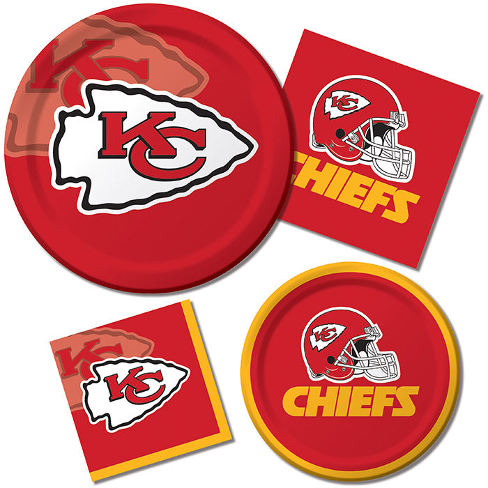 96/Case Bulk Kansas City Chiefs Dessert Plates