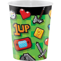 12 pc Bulk Video Games Party 16 oz Favor Cups - Birthday Party Supplies by Creative Converting