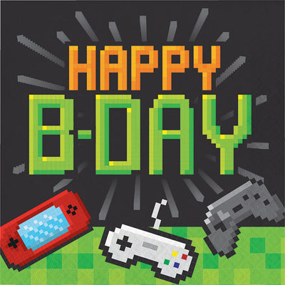 192 pc Bulk Video Games Party Birthday Luncheon Napkins - Birthday Party Supplies by Creative Converting